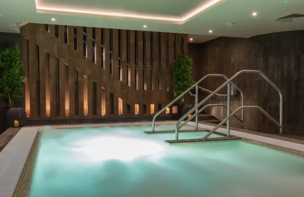 The indoor spa pool