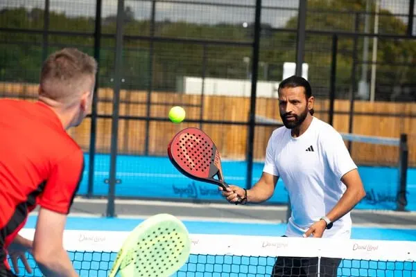 Man playing Padel at David Lloyd Gloucester