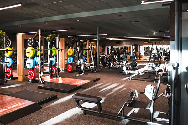 People on treadmills in a David Lloyd Club gym