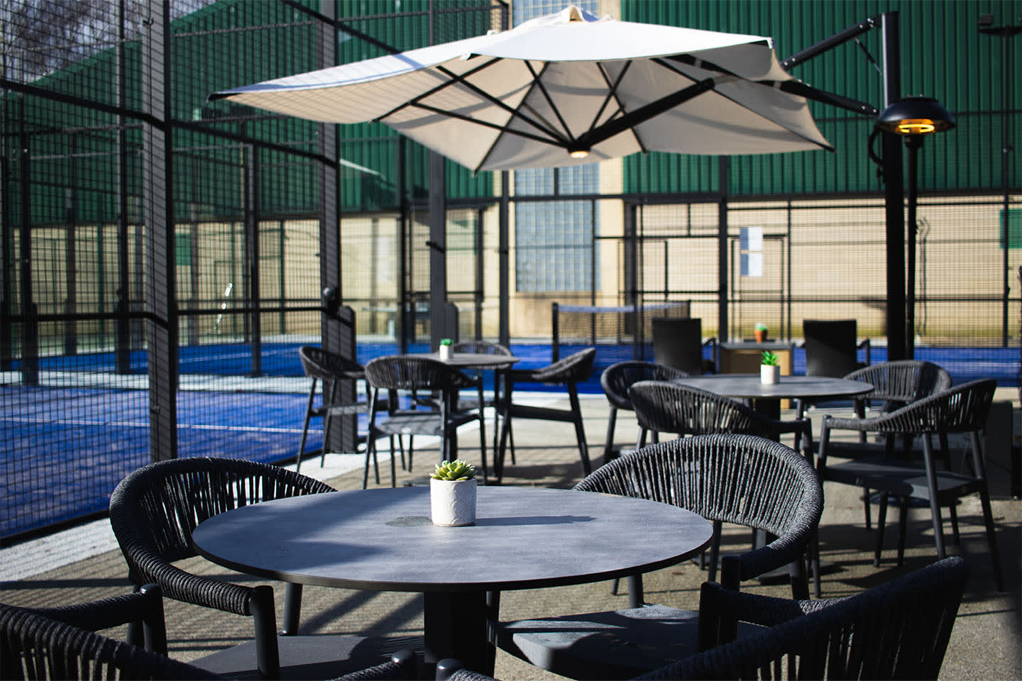 Outdoor Padel courts at David Lloyd Bristol Westbury