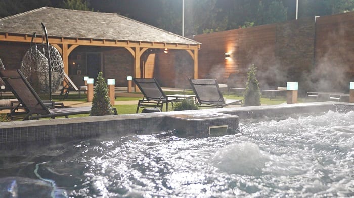 Outdoor spa garden