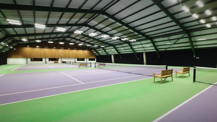 Indoor tennis court