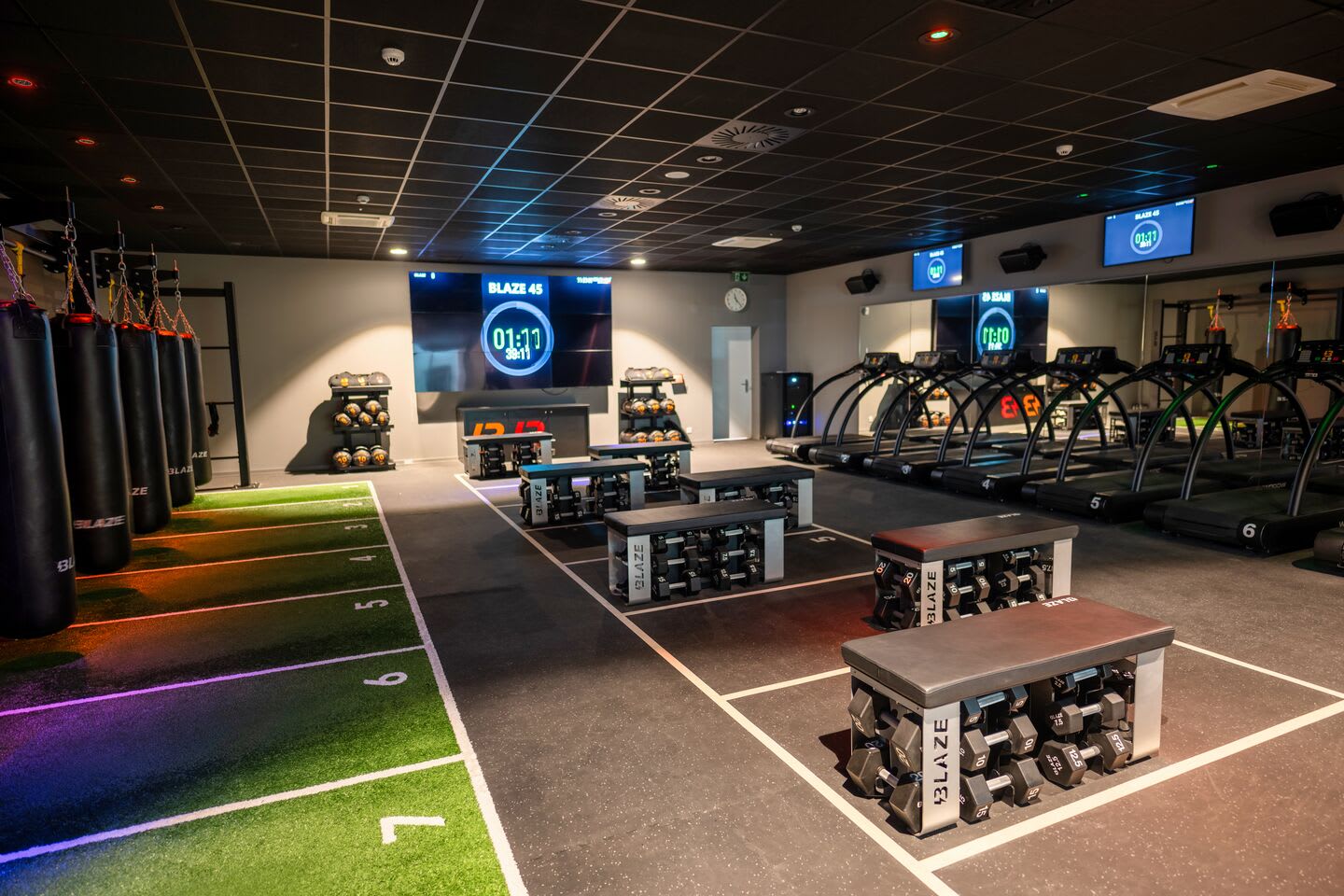 A BLAZE studio at a David Lloyd club