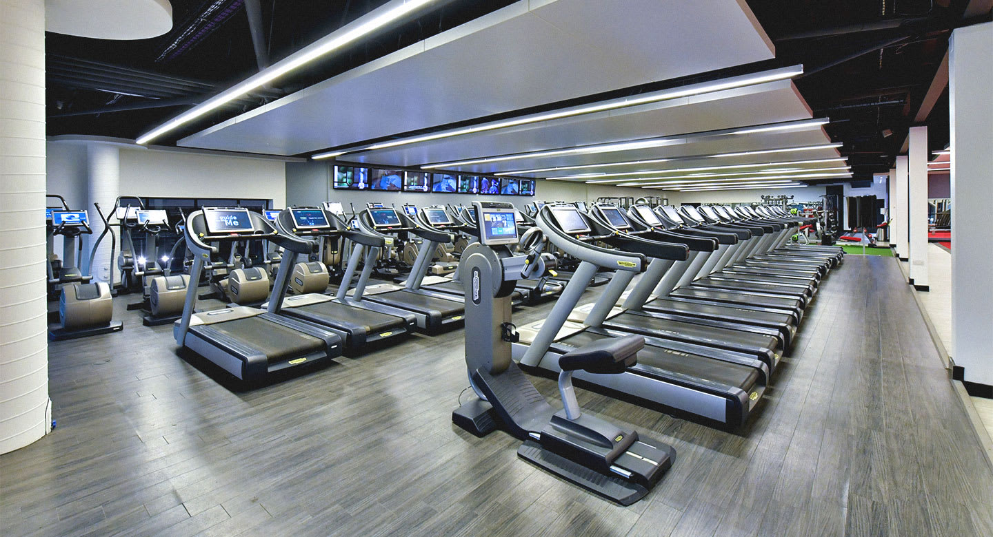 Gym equipment at David Lloyd Lichfield