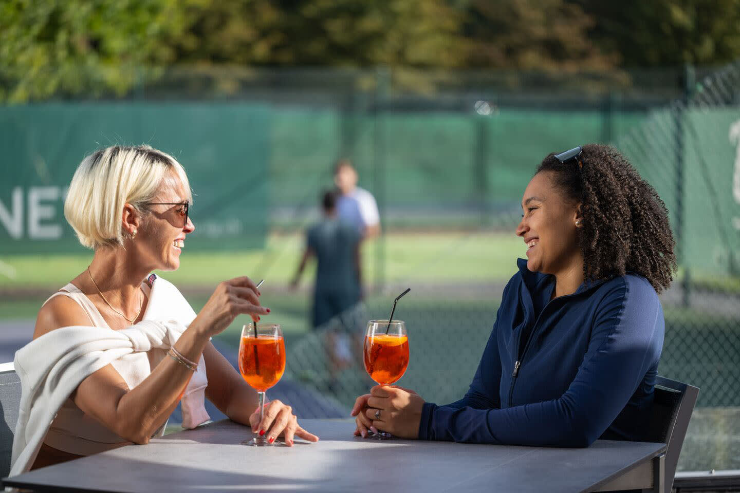 A drink on the terrace