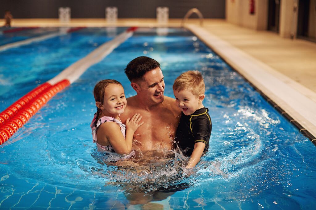 Family friendly swim times in Trafford City, Manchester