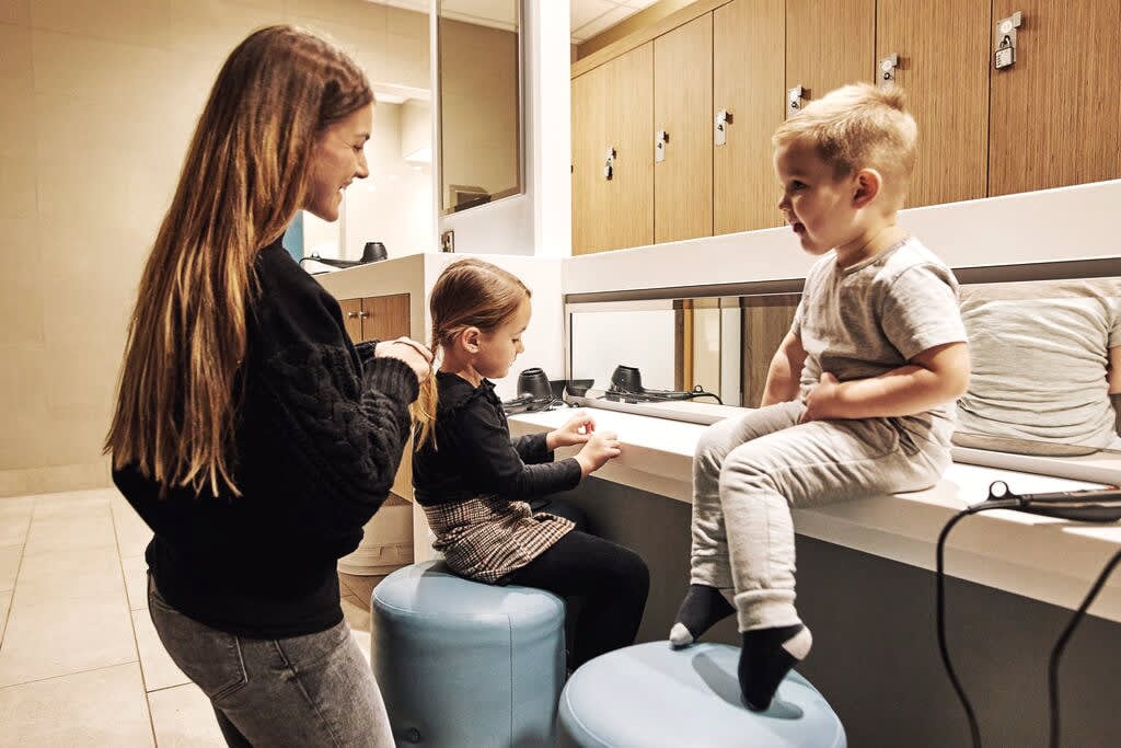 Family changing room