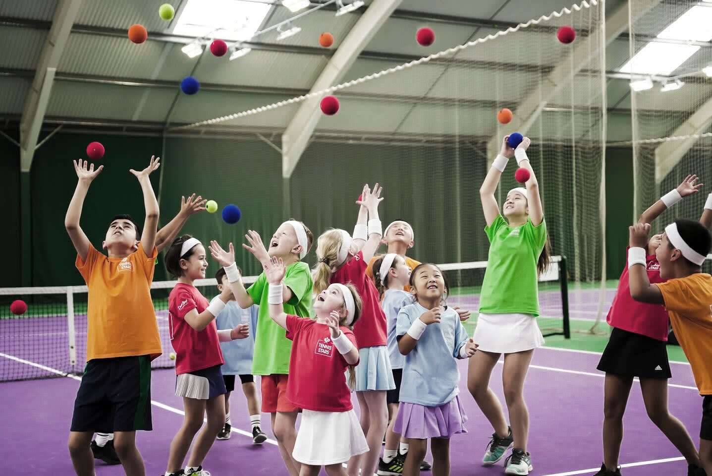 David Lloyd Kids tennis lesson