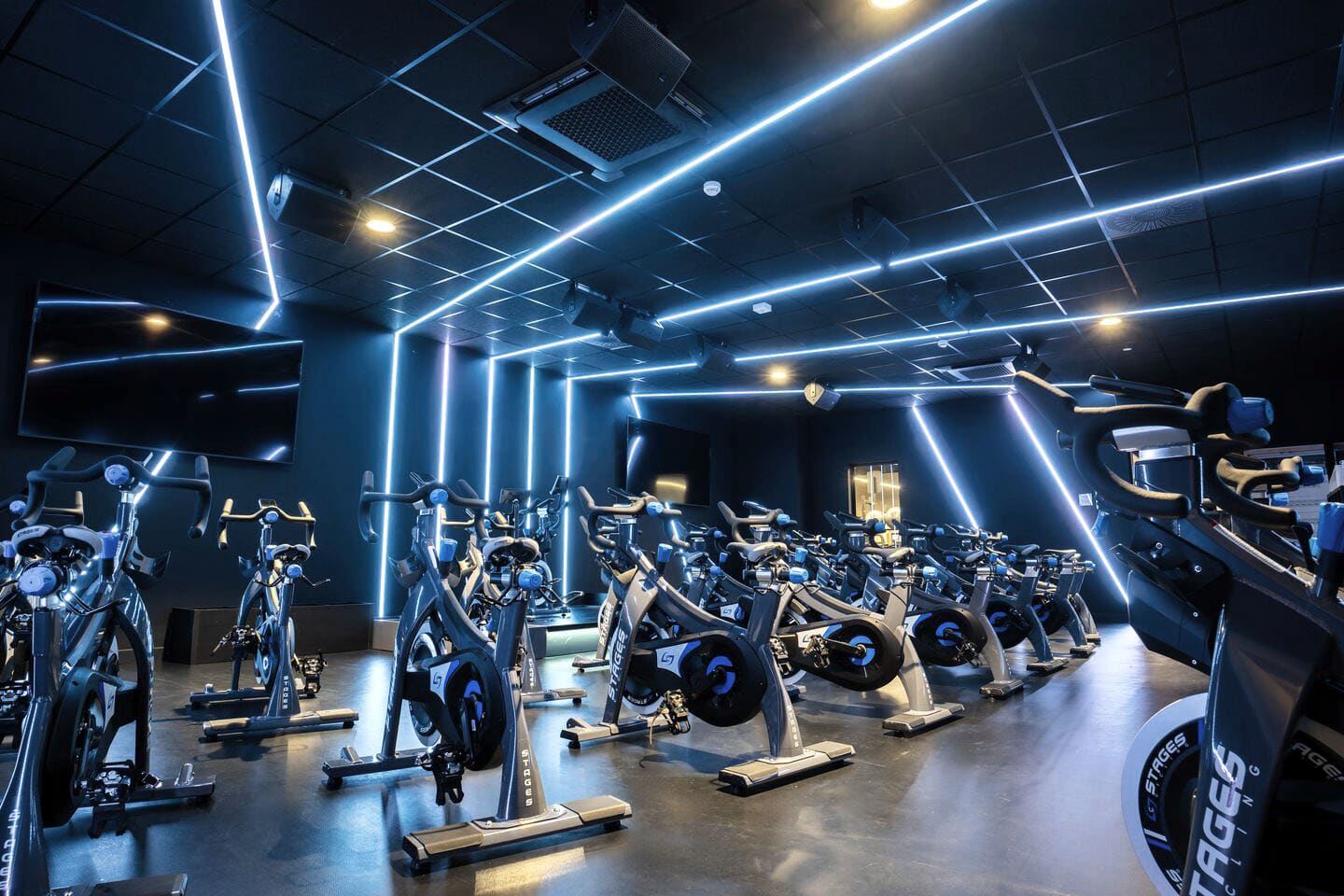 Group cycling studio