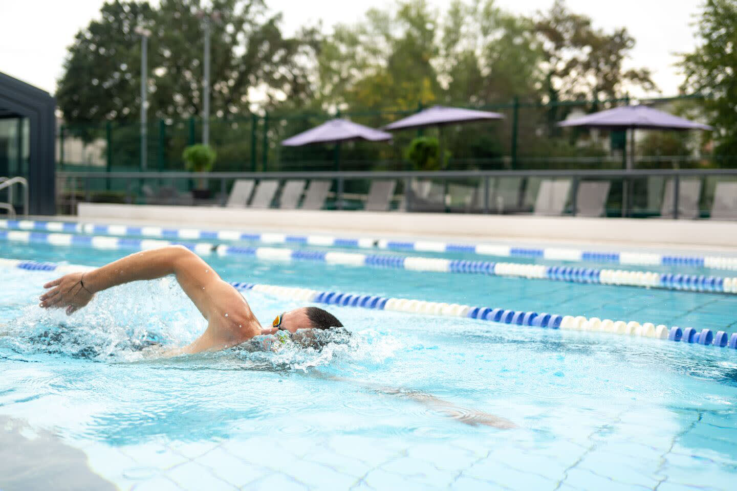 Swimming outdoors