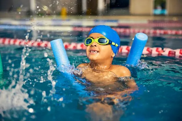 Boys swimming