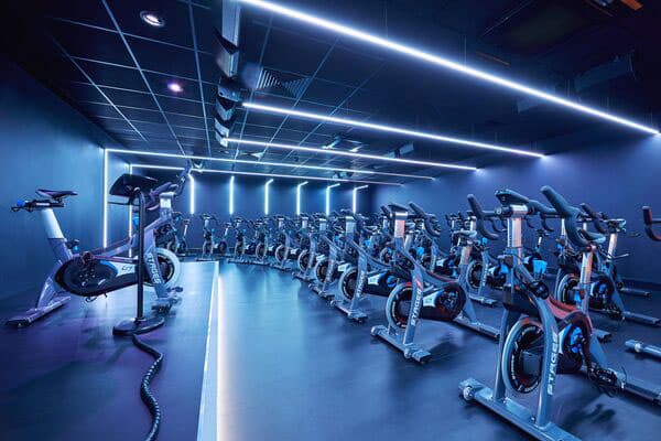 Group cycling studio