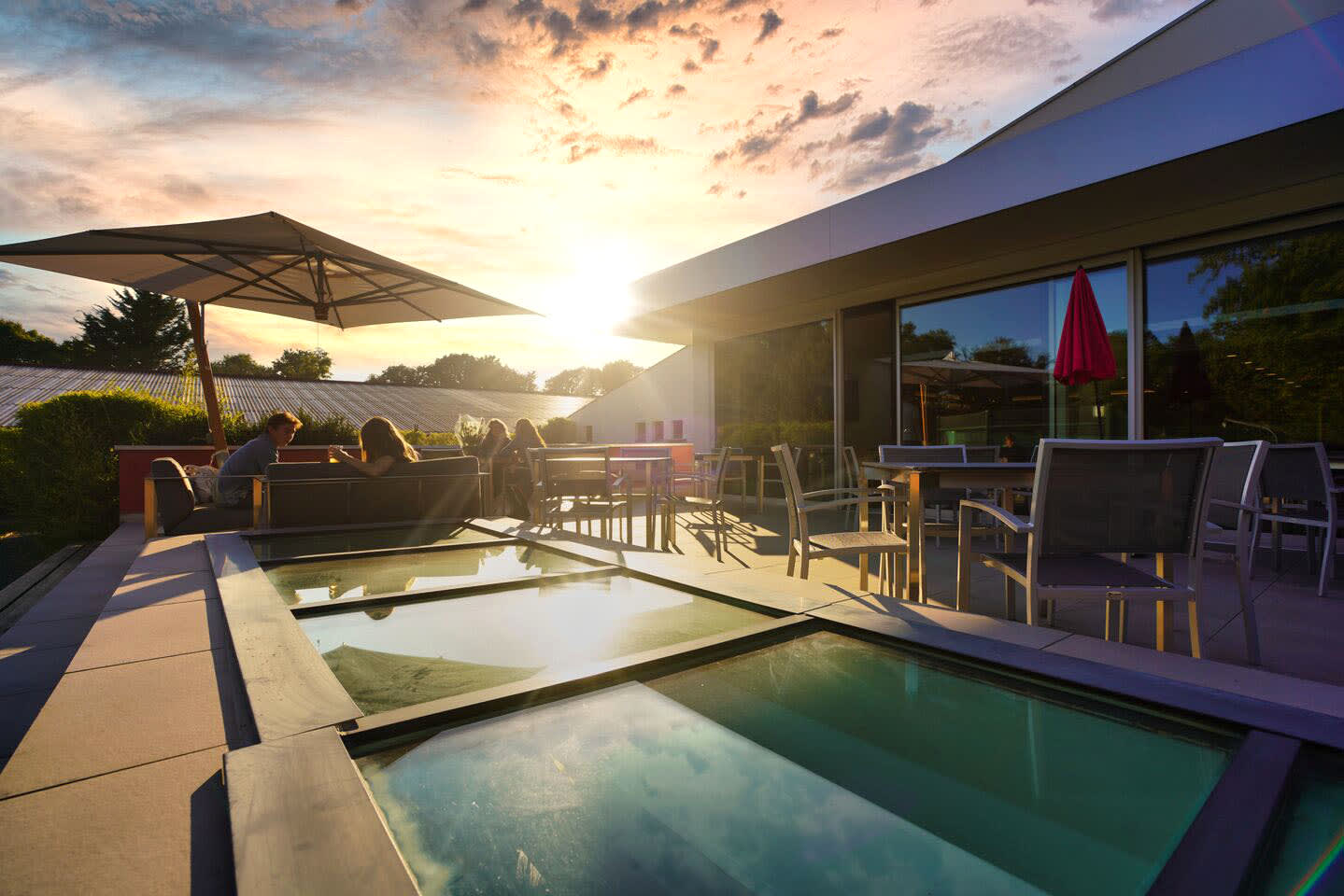 sunlight over the terrace at David Lloyd Clubs