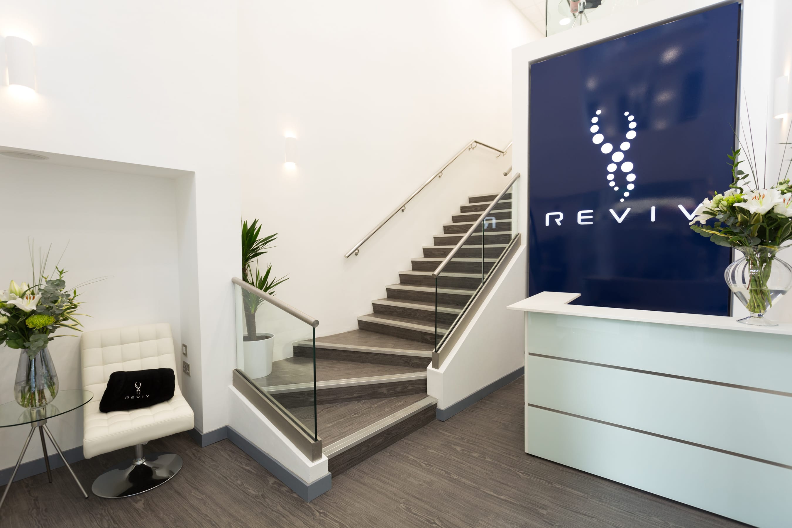 The reception at a REVIV clinic