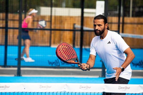 Man playing Padel at David Lloyd Acton Park