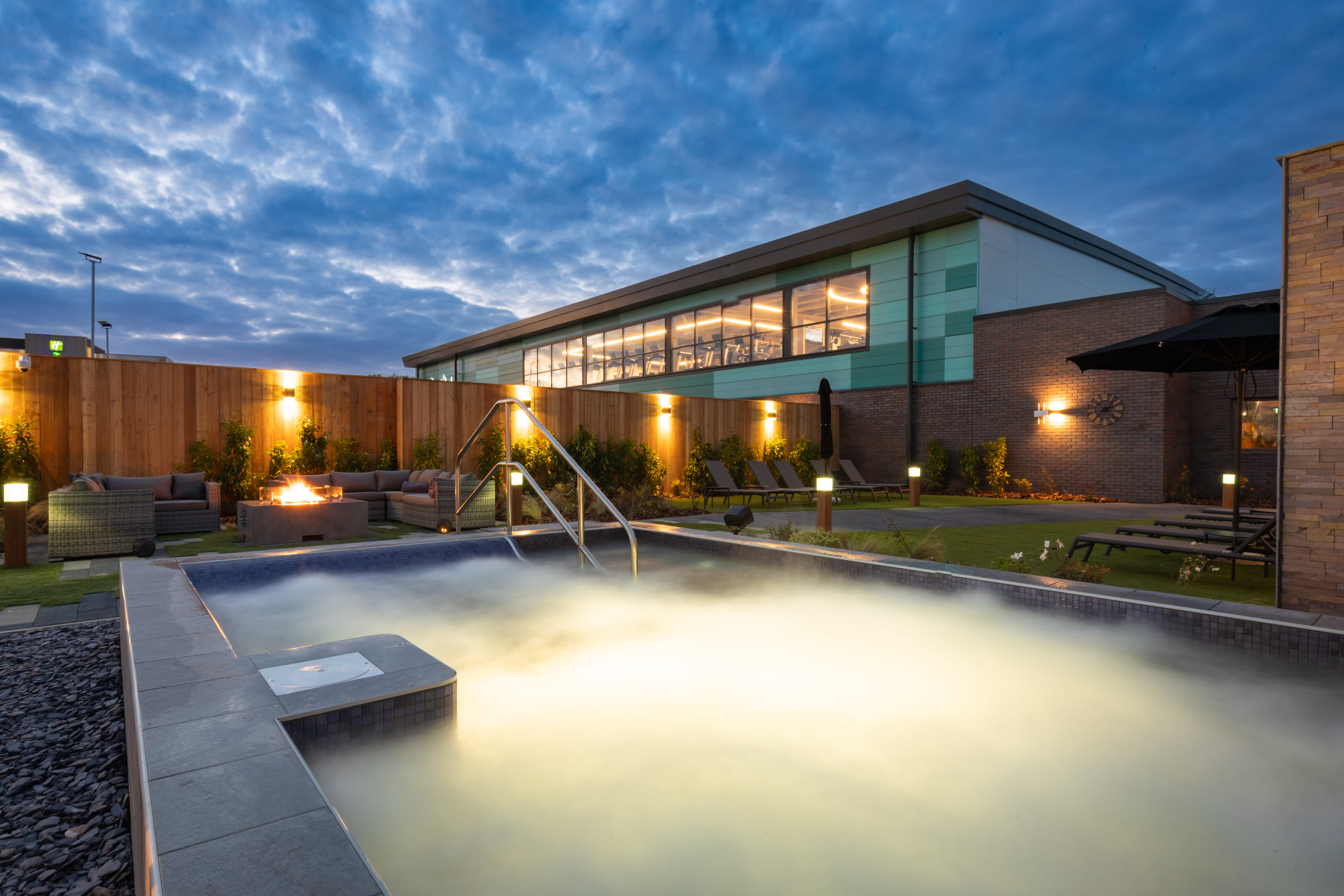 An outdoor Spa Garden