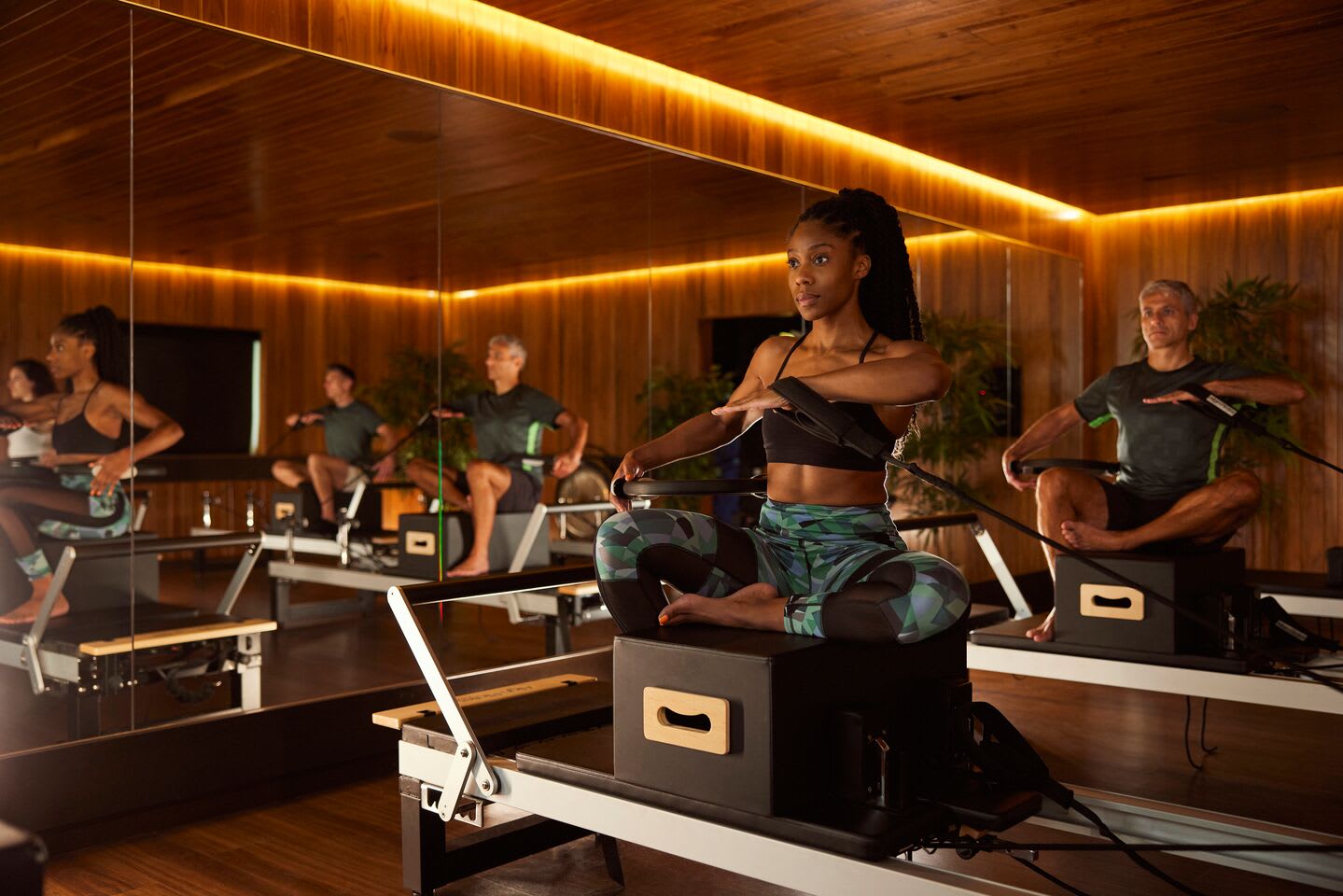 Reformer Pilates equipment at David Lloyd Wickwoods